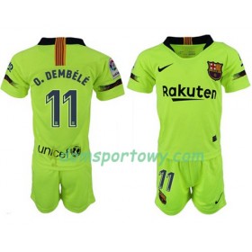 Koszulka FC Barcelona D.DEMBELE 11 Dziecięcy Wyjazdowe Koszulki Piłkarskie 2018-2019 Krótki Rękaw 